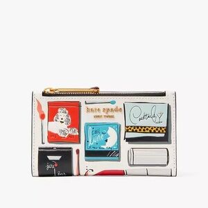 Kate Spade Morgan Matchbox Embossed Small Slim Bifold Wallet NWT